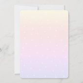 Glitter Floral Pumpkin Stippen Baby shower Kaart (Achterkant)