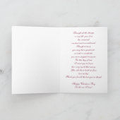 Glitter Flourish Valentine Greeting Card Feestdagen Kaart (Binnen)