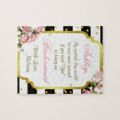 Glitter Flower Hidden Message Legpuzzel (Horizontaal)