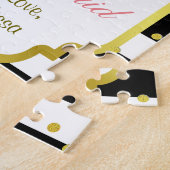 Glitter Flower Hidden Message Legpuzzel (Zijkant)