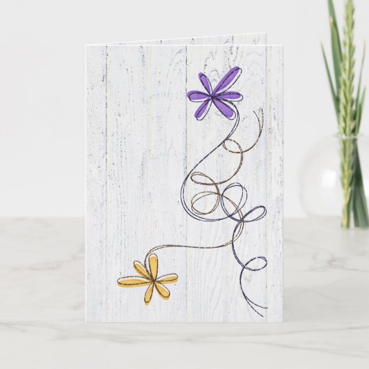 Glitter Flowers krijgen snel een goede Kaart (Voorkant)