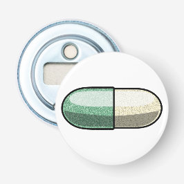 Glitter Fluoxetine Button Flesopener