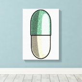 Glitter Fluoxetine Canvas Afdruk (Insitu (Houten vloer))