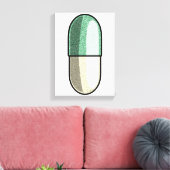 Glitter Fluoxetine Canvas Afdruk (Insitu (Woonkamer))