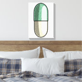 Glitter Fluoxetine Canvas Afdruk (Insitu (Slaapkamer))