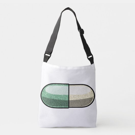 Glitter Fluoxetine Crossbody Tas (Voorkant)