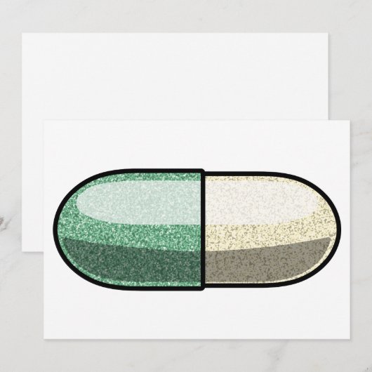 Glitter Fluoxetine Feestdagenkaart (Voorkant / Achterkant)