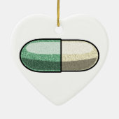 Glitter Fluoxetine Keramisch Ornament (Achterkant)