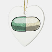 Glitter Fluoxetine Keramisch Ornament (Links)