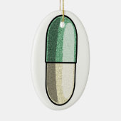 Glitter Fluoxetine Keramisch Ornament (Rechts)