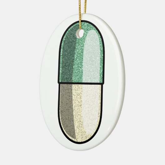 Glitter Fluoxetine Keramisch Ornament (Links)