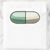 Glitter Fluoxetine Rechthoekige Sticker (Tas)