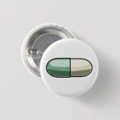 Glitter Fluoxetine Ronde Button 3,2 Cm (Voorkant /achterkant)