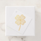 Glitter Four Leaf Clover Bedankjes Labels (Met doos)