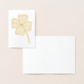 Glitter Four Leaf Clover Folie Kaarten (Display)