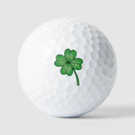 Glitter Four Leaf Clover Golfballen