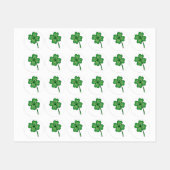 Glitter Four Leaf Clover Labels (Vel)