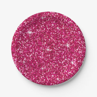 GLITTER | fuchsia Papieren Bordje