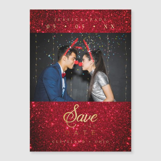 Glitter Fun Photo Christmas Couple Whimsical Font (Voorkant)