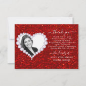 Glitter Funeral Hartelijk dank Bedankkaart (Voorkant)