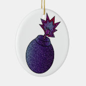 Glitter Galaxy Bom Keramisch Ornament (Rechts)