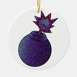 Glitter Galaxy Bom Keramisch Ornament