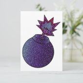 Glitter Galaxy Bomb Bedankkaart (Staand voorkant)