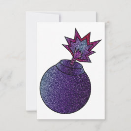 Glitter Galaxy Bomb Bedankkaart