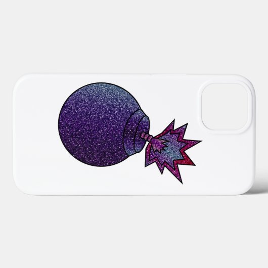 Glitter Galaxy Bomb Case-Mate iPhone Case (Achterkant (horizontaal))