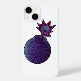 Glitter Galaxy Bomb Case-Mate iPhone 14 Hoesje