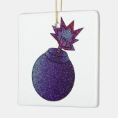 Glitter Galaxy Bomb Keramisch Ornament (Links)