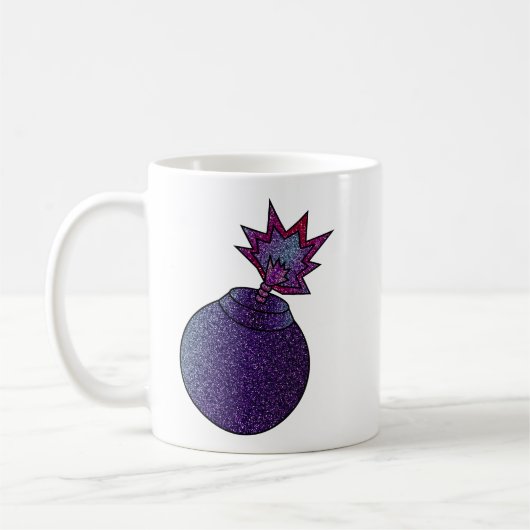 Glitter Galaxy Bomb Koffiemok (Links)
