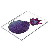Glitter Galaxy Bomb Notitieboek (Linkerzijde)