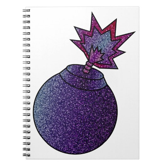 Glitter Galaxy Bomb Notitieboek (Voorkant)