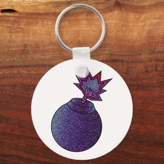 Glitter Galaxy Bomb Sleutelhanger (Achterkant)