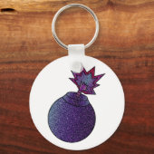 Glitter Galaxy Bomb Sleutelhanger (Voorkant)