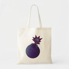 Glitter Galaxy Bomb Tote Bag