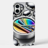 Glitter Galaxy: Sparkling Starry Hoesje (Achterkant)