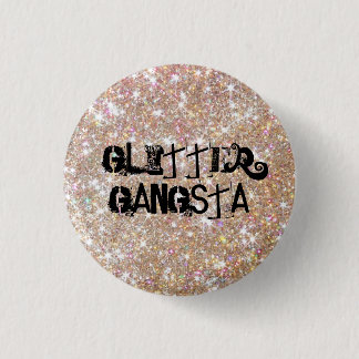 Glitter Gangsta Ronde Button 3,2 Cm