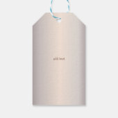 Glitter Garde Rose Goud Glitter Drips Bakkerij    Cadeaulabel (Achterkant)