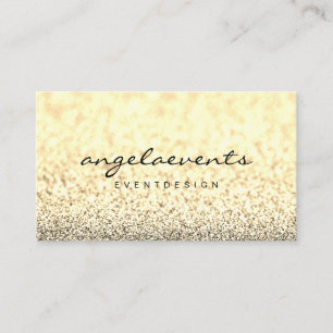 Glitter Gele Glans Sparkle Visitekaartje