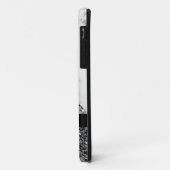 Glitter, gemarmerd en zwart Case-Mate iPhone case (Achterkant/links)