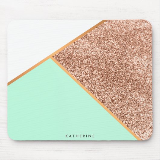 Glitter Geometric Abstracte Mosaic Muismat (Voorkant)