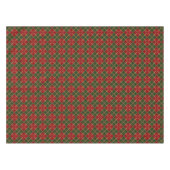 Glitter Geometric Holiday Red, Green and Gold Tafelkleed (Voorkant (Horizontaal))