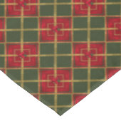 Glitter Geometric Holiday Red, Green and Gold Tafelkleed (Gekanteld)