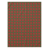 Glitter Geometric Holiday Red, Green and Gold Tafelkleed (Voorkant)
