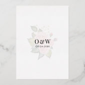 Glitter Geometric Lijst Modern Weddenschap Folie Uitnodiging (Achterkant)