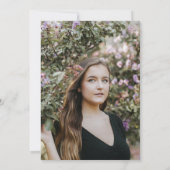 Glitter Geometrisch Lijst Foto Graduation Party Kaart (Achterkant)