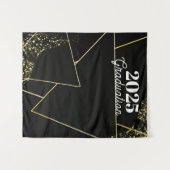 Glitter Geometrische Afstudeer Achtergrond Wandkleed (Voorkant (horizontaal))