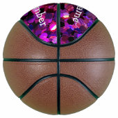 Glitter Gepersonaliseerd Basketball! Basketbal (Rechts)